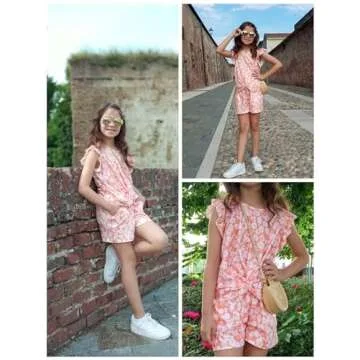 Arshiner Toddler Summer Outfit Set with Pockets for Kids