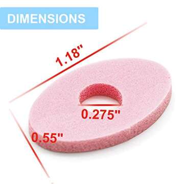 Welnove 135Pcs Oval Corn Cushion Pads, Adhesive Corn Protectors for Corn Remove, Relief Callus and Feet Sore