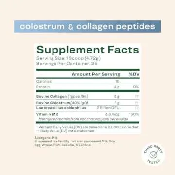 Bloom Nutrition Superfood Greens Powder, Digestive Enzymes with Probiotics and Prebiotics, Gut Health, Bloating Relief, Mango + Bovine Colostrum Powder | Pure 40% IgG Premium Colostrum