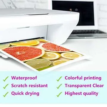 Translucent Waterproof Sticker Paper for Inkjet Printers