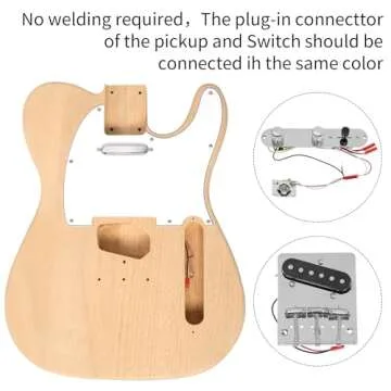 Pinikuyiro DIY Electric Guitar Kit with Mahogany Body