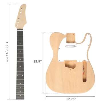 Pinikuyiro DIY Electric Guitar Kit with Mahogany Body