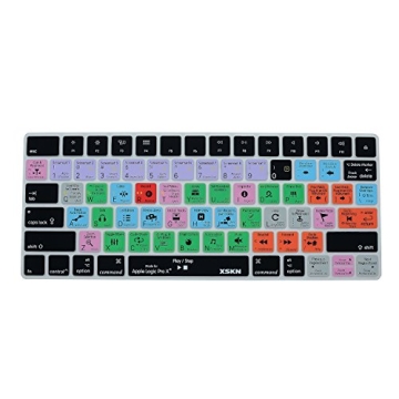XSKN Logic Pro X 10 Shortcut Silicone Keyboard Skins Compatible with Apple Magic Keyboard