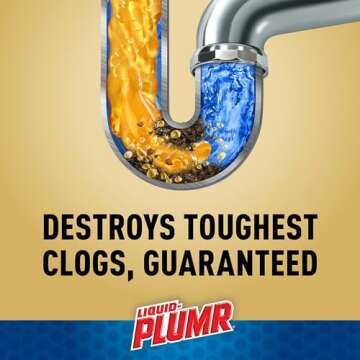 Liquid-Plumr Pro-Strength Clog Destroyer Gel with PipeGuard, Liquid Drain Cleaner - 32 Ounces (Package May Vary)