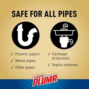 Liquid-Plumr Pro-Strength Clog Destroyer Gel with PipeGuard, Liquid Drain Cleaner - 32 Ounces (Package May Vary)