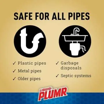 Liquid-Plumr Pro-Strength Clog Destroyer Gel with PipeGuard, Liquid Drain Cleaner - 32 Ounces (Package May Vary)