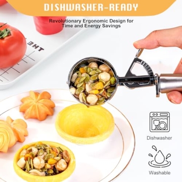 Soobeeke 2 oz Cookie Dough Scoop for Ice Cream and Baking