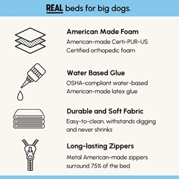 Big Barker Orthopedic Dog Bed for Large Dogs - 10-Year Warranty