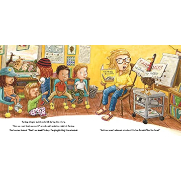 Turkey Goes to School Kids Storybook for Ages 3-7