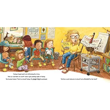 Turkey Goes to School Kids Storybook for Ages 3-7