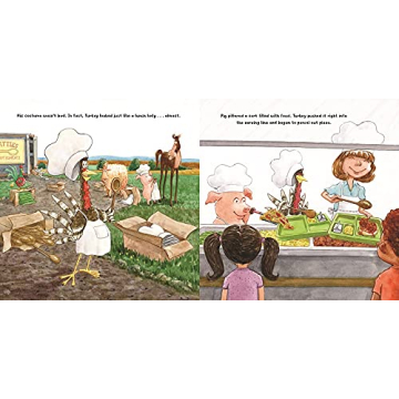 Turkey Goes to School Kids Storybook for Ages 3-7