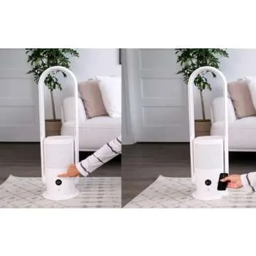 ULTTY Bladeless Tower Fan & Air Purifier with Remote Control