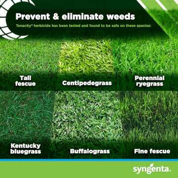 Syngenta Tenacity Herbicide - Pre-Emergent and Post-Emergent Weed Control, 8-oz. Liquid Weed Killer for Lawns and Turf Grasses, Active Ingredient Mesotrione Herbicide