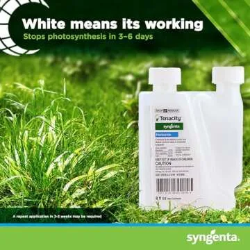 Syngenta Tenacity Herbicide - Pre-Emergent and Post-Emergent Weed Control, 8-oz. Liquid Weed Killer for Lawns and Turf Grasses, Active Ingredient Mesotrione Herbicide