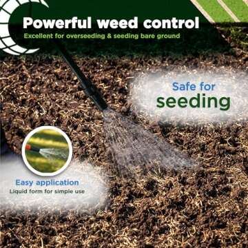 Syngenta Tenacity Herbicide - Pre-Emergent and Post-Emergent Weed Control, 8-oz. Liquid Weed Killer for Lawns and Turf Grasses, Active Ingredient Mesotrione Herbicide