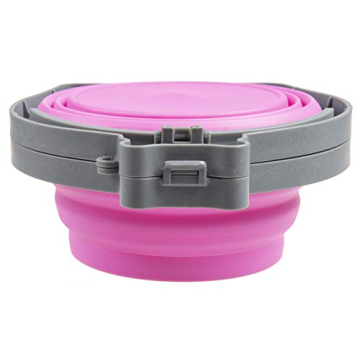 Collapsible Double Diner Portable Dog Bowl for Travel