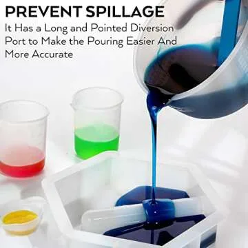 Large Silicone Resin Measuring Cups Tool Kit for Easy Crafting