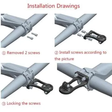 Panmout Out Front Combo Extended Mount for Wahoo Elemnt,Wahoo Elemnt Bolt, Wahoo Elemnt Mini, Bike Light Adapter