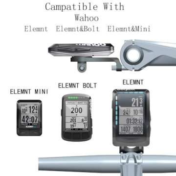 Panmout Out Front Combo Extended Mount for Wahoo Elemnt,Wahoo Elemnt Bolt, Wahoo Elemnt Mini, Bike Light Adapter