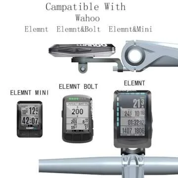 Panmout Out Front Combo Extended Mount for Wahoo Elemnt,Wahoo Elemnt Bolt, Wahoo Elemnt Mini, Bike Light Adapter