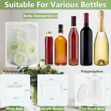Ice Mold Wine Bottle Chiller for Creative Parties & Events