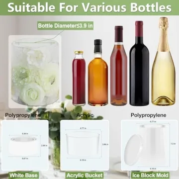 Ice Mold Wine Bottle Chiller for Creative Parties & Events