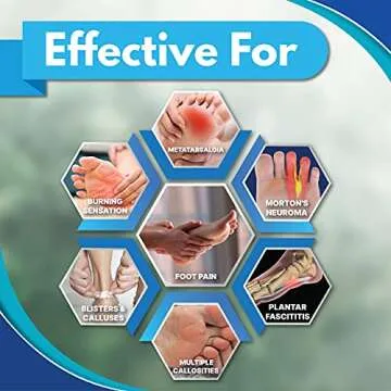 Pain Relief Hapad Metatarsal Pads Large Pack of 6 Pairs