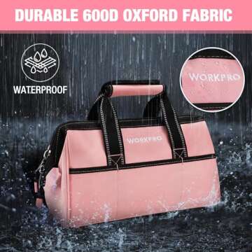 Stylish WORKPRO 13-Inch Tool Bag for All Your Tools