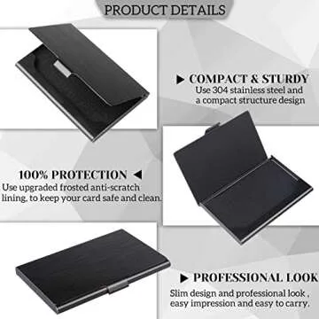 DMFLY Slim Business Card Case for Professionals and Students