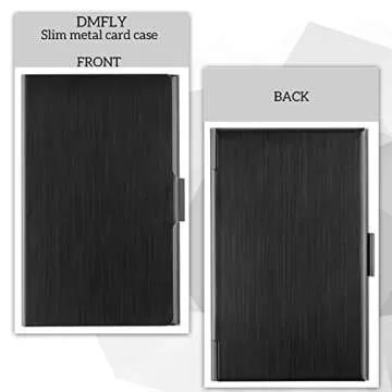 DMFLY Slim Business Card Case for Professionals and Students
