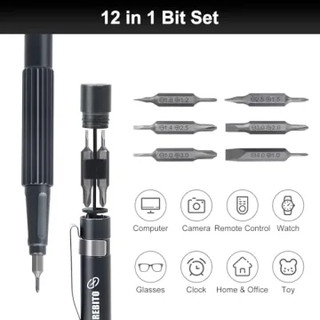 STREBITO Multi-Bit Screwdriver for Precision Tasks