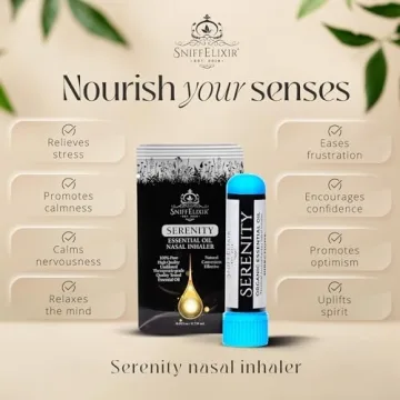 SniffElixir Serenity Nasal Inhaler for Stress Relief