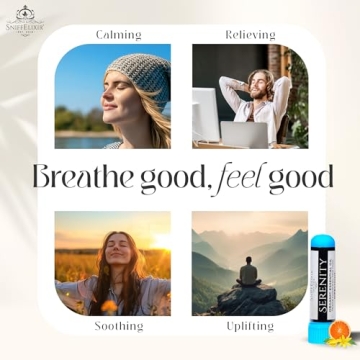 SniffElixir Serenity Nasal Inhaler for Stress Relief
