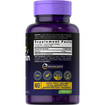 Carlyle 10mg Melatonin Softgels | 300 Count | Extra Strength