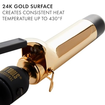 Hot Tools 24K Gold Curling Iron for Defined Curls