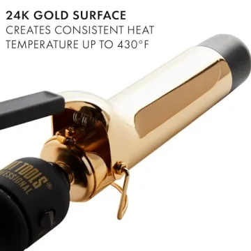 Hot Tools 24K Gold Curling Iron for Defined Curls