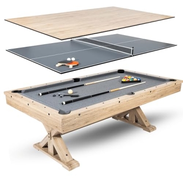 Freetime Fun 7 FT 3 in 1 Multi Game Pool Table with Dining Top