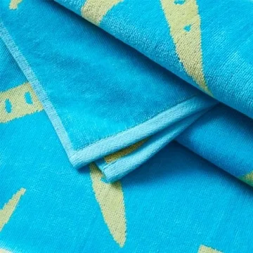 Great Bay Home 100% Cotton Beach Towels - Family Friendly 2-Pack