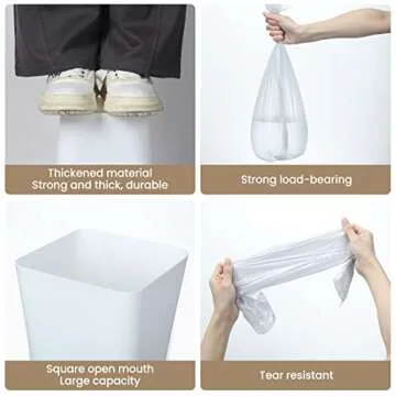 Eccliy Compact Trash Can Pack with Bonus Trash Bags