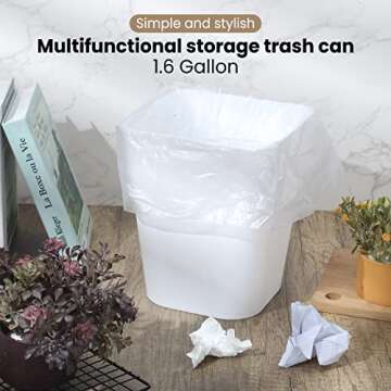 Eccliy Compact Trash Can Pack with Bonus Trash Bags