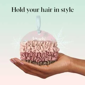 Kitsch Ultra Petite Satin Scrunchies - Chic Hair Accessory