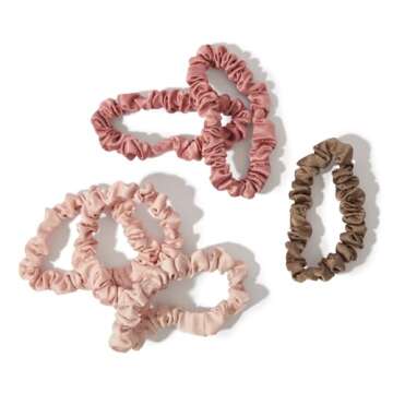 Kitsch Ultra Petite Satin Scrunchies - Chic Hair Accessory