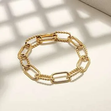 CIUNOFOR 14k Gold Filled Cable Wire Bracelet - Elegant and Versatile Fashion Statement