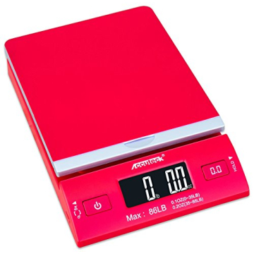 Accuteck DreamRed 86 Lbs Digital Postal Scale with USB&AC Adapter