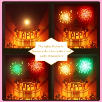 Enchanting Musical Birthday Cards with 3D Light Effects