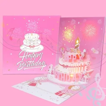 Enchanting Musical Birthday Cards with 3D Light Effects