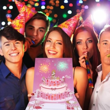 Enchanting Musical Birthday Cards with 3D Light Effects