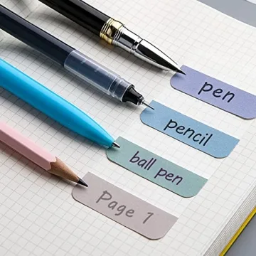 AccEncyc 240 Pcs Colorful Repositionable Index Tabs