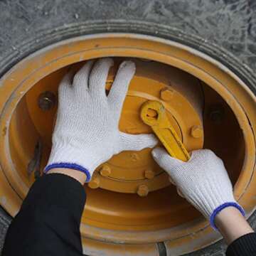 Evridwear Cotton Polyester Work Gloves - 12 Pairs