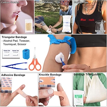 LUXMOM 142-Piece Survival & First Aid Kit - Adventure Ready